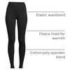 image:imageLands End Womens High Rise Serious Sweats FleeceLined Pocket LeggingsBlack