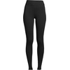 image:imageLands End Womens High Rise Serious Sweats FleeceLined Pocket LeggingsBlack