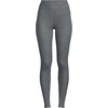 image:imageLands End Womens High Rise Serious Sweats FleeceLined Pocket LeggingsCharcoal Heather