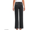 image:imageLands End Womens High Rise Soft Denim Pleated Wide Leg TrousersBlack Wash