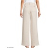 image:imageLands End Womens High Rise Soft Denim Pleated Wide Leg TrousersNatural