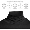 image:imageLands End Womens Jersey Knit Turtleneck  Cotton and Rayon Modal Blend Fitted SelfFabric Neck MidHip Length Layering Petite and Plus SizesBlack