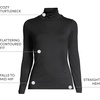image:imageLands End Womens Jersey Knit Turtleneck  Cotton and Rayon Modal Blend Fitted SelfFabric Neck MidHip Length Layering Petite and Plus SizesBlack