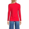image:imageLands End Womens Jersey Knit Turtleneck  Cotton and Rayon Modal Blend Fitted SelfFabric Neck MidHip Length Layering Petite and Plus SizesCompass Red
