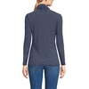 image:imageLands End Womens Jersey Knit Turtleneck  Cotton and Rayon Modal Blend Fitted SelfFabric Neck MidHip Length Layering Petite and Plus SizesDeep Sea Navy Thin Stripe