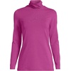 image:imageLands End Womens Jersey Knit Turtleneck  Cotton and Rayon Modal Blend Fitted SelfFabric Neck MidHip Length Layering Petite and Plus SizesLight Raspberry Sorbet