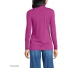 image:imageLands End Womens Jersey Knit Turtleneck  Cotton and Rayon Modal Blend Fitted SelfFabric Neck MidHip Length Layering Petite and Plus SizesLight Raspberry Sorbet