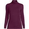 image:imageLands End Womens Jersey Knit Turtleneck  Cotton and Rayon Modal Blend Fitted SelfFabric Neck MidHip Length Layering Petite and Plus SizesVivid Plum