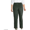 image:imageLands End Womens Knit Corduroy Pants  High Rise CottonRich Stretch Knit PullOn Casual Trousers Work Travel Lounge Petite and Plus SizesEvening Forest