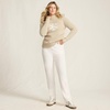 image:imageLands End Womens Knit Corduroy Pants  High Rise CottonRich Stretch Knit PullOn Casual Trousers Work Travel Lounge Petite and Plus SizesIvory