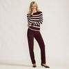 image:imageLands End Womens Knit Corduroy Pants  High Rise CottonRich Stretch Knit PullOn Casual Trousers Work Travel Lounge Petite and Plus SizesLush Burgundy