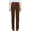 image:imageLands End Womens Knit Corduroy Pants  High Rise CottonRich Stretch Knit PullOn Casual Trousers Work Travel Lounge Petite and Plus SizesRich Coffee