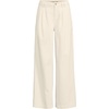 image:imageLands End Womens Lightweight Denim Mid Rise Pleated Slouchy JeansNatural