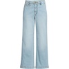 image:imageLands End Womens Mid Rise Denim Wide Leg Ankle JeansBreeze Blue Wash