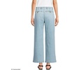image:imageLands End Womens Mid Rise Denim Wide Leg Ankle JeansBreeze Blue Wash
