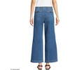 image:imageLands End Womens Mid Rise Denim Wide Leg Ankle JeansIndigo Tide Blue