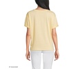 image:imageLands End Womens Oversized AmericanGrown Supima Cotton Short Sleeve Crew Neck TShirtGoldenrod Micro Stripe
