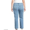 image:imageLands End Womens Petite Soft Denim Mid Rise Relaxed Straight Leg JeansEmbroidered Lake Blue Wash