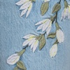 image:imageLands End Womens Petite Soft Denim Mid Rise Relaxed Straight Leg JeansEmbroidered Lake Blue Wash