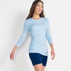 image:imageLands End Womens Power Performance Long Sleeve Fitted TeeSoft Sky Geo Stripe