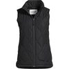 image:imageLands End Womens Quilted Puffer Vest  Recycled Insulation WaterResistant Shell Stand Collar Full Zip Layering Travel Petite and Plus SizesBlack