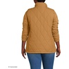 image:imageLands End Womens Quilted Puffer Vest  Recycled Insulation WaterResistant Shell Stand Collar Full Zip Layering Travel Petite and Plus SizesCanyon Camel