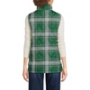 image:imageLands End Womens Quilted Puffer Vest  Recycled Insulation WaterResistant Shell Stand Collar Full Zip Layering Travel Petite and Plus SizesLight Emerald Plaid