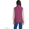 image:imageLands End Womens Quilted Puffer Vest  Recycled Insulation WaterResistant Shell Stand Collar Full Zip Layering Travel Petite and Plus SizesLight Raspberry