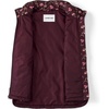 image:imageLands End Womens Quilted Puffer Vest  Recycled Insulation WaterResistant Shell Stand Collar Full Zip Layering Travel Petite and Plus SizesLush Burgundy Tossed Floral