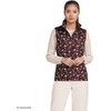 image:imageLands End Womens Quilted Puffer Vest  Recycled Insulation WaterResistant Shell Stand Collar Full Zip Layering Travel Petite and Plus SizesLush Burgundy Tossed Floral