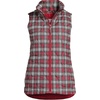 image:imageLands End Womens Quilted Puffer Vest  Recycled Insulation WaterResistant Shell Stand Collar Full Zip Layering Travel Petite and Plus SizesRich Red Plaid