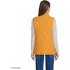 image:imageLands End Womens Quilted Puffer Vest  Recycled Insulation WaterResistant Shell Stand Collar Full Zip Layering Travel Petite and Plus SizesVintage Amber