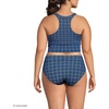 image:imageLands End Womens Racerback Midkini TopNavy Mosaic Mini Tile