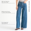 image:imageLands End Womens Recover Denim High Rise Extra Wide Leg JeansCrawford Wash
