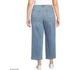 image:imageLands End Womens Recover Denim High Rise Wide Leg Crop JeansBeau Blue Stripe