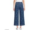 image:imageLands End Womens Recover Denim High Rise Wide Leg Crop JeansDaisy EmbroideryCrawford Wash