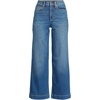 image:imageLands End Womens Recover Denim High Rise Wide Leg Crop JeansIndigo Tide Blue