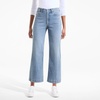image:imageLands End Womens Recover Denim High Rise Wide Leg Crop JeansLake Blue Wash