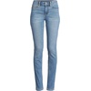 image:imageLands End Womens Recover Denim Mid Rise Slim Leg JeansBeau Blue