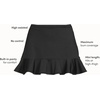 image:imageLands End Womens Ruffle Hem Swim SkirtBlack