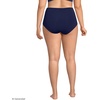 image:imageLands End Womens Sculpting Suit Chlorine Resistant Targeted Control Retro High Waisted Bikini Swim BottomsDeep Sea Navy