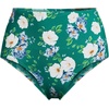 image:imageLands End Womens Sculpting Suit Chlorine Resistant Targeted Control Retro High Waisted Bikini Swim BottomsIsland Emerald Petunia Floral