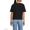 image:imageLands End Womens Short Sleeve Slub Jersey Cutwork TShirtBlack