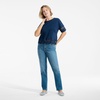 image:imageLands End Womens Short Sleeve Slub Jersey Cutwork TShirtDeep Sea Navy