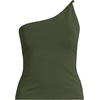 image:imageLands End Womens Slender One Shoulder TopDark Cilantro Green