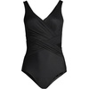 image:imageLands End Womens Slender Wrap SwimsuitBlack