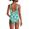 image:imageLands End Womens Slender Wrap SwimsuitEmeraldWhite Romatic Floral
