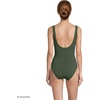 image:imageLands End Womens Slender Wrap SwimsuitRich Olive Green