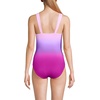 image:imageLands End Womens SlenderSuit Grecian Low Leg One Piece SwimsuitCrimson RosePurple Ombre