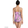 image:imageLands End Womens SlenderSuit Grecian Low Leg One Piece SwimsuitPinkWhite Blooms